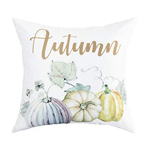 Load image into Gallery viewer, Autumn Decorations Pumpkin Throw Pillow Cover Cushion Couch Cover Pillow Cases Set of 4 for Autumn Halloween Thanksgiving Day (Blue-Gray,18 X 18 Inch) - Home Decor Lo