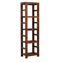 Load image into Gallery viewer, Balaji Furniture Wooden Book Shelves for Living Room | Open Bookcases with 4 Shelf | Sheesham Wood, Honey Finish - Home Decor Lo