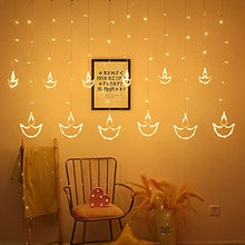 Load image into Gallery viewer, Decorative Diya Diwali Light Curtain