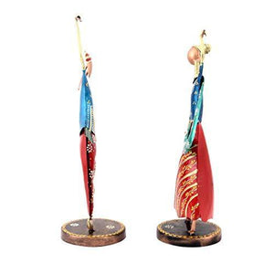 Handicrafts Paradise Iron Showpiece Figurine (8.5 x 4.25 x 13.5 inch, Multicolour) - Home Decor Lo