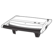 Load image into Gallery viewer, Borosil Jumbo 1000-Watt Grill Sandwich Maker (Black) - Home Decor Lo