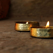 Load image into Gallery viewer, De Kulture Works Brass Handmade Candle Bowl Set (Gold_2.3 Inch X 2.3 Inch X 0.7 Inch) - Home Decor Lo
