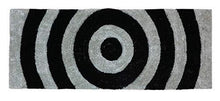 Load image into Gallery viewer, The Home Talk Modern Microfibre Polyester Shaggy Bedside Runner, Soft Rug for Bedroom Living Room Kitchen- 50x150 cm (Black Silver) - Home Decor Lo