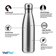 Load image into Gallery viewer, VedPlus™ Stainless Steel Water Bottle, Kids Water Bottle, Office and Sports Water Bottle Leak Proof and Light Weight Water Bottle - 950ml (2 Bottles) - Home Decor Lo