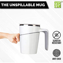 Load image into Gallery viewer, ARTIART Grace Stainless Steel Spill Proof Suction Mug with Flip Top Lid | Patented Design & Suction Technology (Taiwan) | Insulated, Hot & Cold for Tea, Coffee (470 ML - White ) - Home Decor Lo
