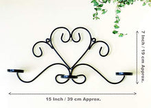 Load image into Gallery viewer, Wallfurn County Metal Tealight Candle Holder Wall Sconce with 3 Glass Cups for Home Decoration Wall Mounted Tea Light Hanging with 3 Glasses