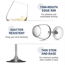 Load image into Gallery viewer, Paksh Italian White Wine Glasses - 15 Ounce - Lead Free - Shatter Resistant - Wine Glass, Clear (Set of 8) - Home Decor Lo