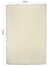 Load image into Gallery viewer, Saral Home Soft Cotton Unique Design Tufted Throw/Sofacover -140x210 cm, Ivory - Home Decor Lo