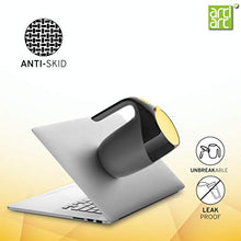 Load image into Gallery viewer, ARTIART Elephant Stainless Steel Grip Pad Suction Mug with Flip Top Lid | Patented Design & Suction Technology (Taiwan) | Vacuum Insulated, Hot & Cold for Tea, Coffee (400 Ml - Black) - Home Decor Lo