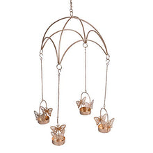 Load image into Gallery viewer, Collectible India Iron Umbrella Butterfly Shape T light Wall Hanging Candle Holders Votive for Home Decor - Home Decor Lo