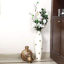 Load image into Gallery viewer, Alnico Decor Metal Flower Vase (26 inch, White) - Home Decor Lo