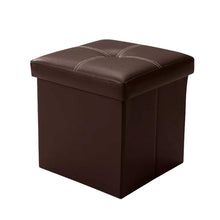 Load image into Gallery viewer, Folding Toy Box Chest with Memory Foam Seat: Coffee-Home Decor Lo