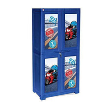 Load image into Gallery viewer, Cello Novelty Big Little Racer Cupboard with 6 Shelves (Matt Finish, Blue) - Home Decor Lo
