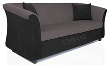 Load image into Gallery viewer, Adorn India Acura 3 Seater Sofa (Grey & Black) - Home Decor Lo