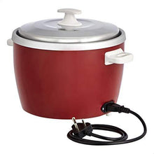 Load image into Gallery viewer, AmazonBasics Electric Rice Cooker 1 L (500 W) with Aluminum Pan, Measuring Cup and Scoop - Maroon - Home Decor Lo