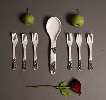 Load image into Gallery viewer, Bataniya Melamine Dinner Set, 46 Pieces, White 100% Veg Material - Home Decor Lo