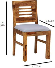Load image into Gallery viewer, 2 Seater Sheesham Wood Dining Table with Chairs