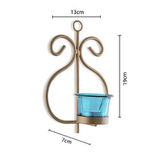 Load image into Gallery viewer, Homesake Metal Decorative Golden Wall Sconce/candle Holder, Pack of 2 - Home Decor Lo