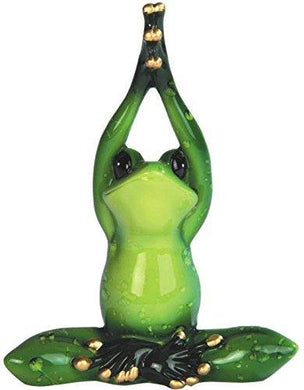 George S. Chen Imports Green Frog Yoga Figurines (Set of 2), 5