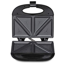 Load image into Gallery viewer, Agaro 33185 Elegant Sandwich Maker, 800 W with 4 Slice Non-Stick Fixed Plates (Black) - Home Decor Lo
