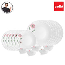 Load image into Gallery viewer, Cello Pink Lilac Opalware Dinner Set, 18-Pieces, White - Home Decor Lo