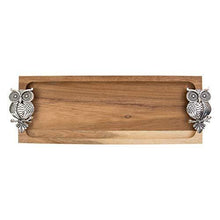 Load image into Gallery viewer, Chumbak Ornate Owl Platter with Skewers - Home Decor Lo