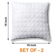 Load image into Gallery viewer, Dreamfactory 400 GSM Knitted Fabric Set of 2 16x16 Inch Soft Fluffy Throw/Pillow Cushion Filler - Home Decor Lo