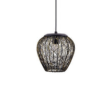 Load image into Gallery viewer, Homesake Wire Mesh, Chandelier Hanging Light Decorative Light Lamp for Living Room, Home, Bedroom, Jhumar Lighting for Home Decor Items (Black) - Pack of 1