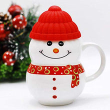 Load image into Gallery viewer, Being Fly® - Ceramic Snowman Mug with Silicon Cap Mug 300 ML Christmas Mug 300 ml ( Multi Color ) - Home Decor Lo