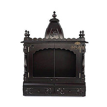 Load image into Gallery viewer, Aakaar Idols & Temples - Handcrafted Pooja Temple Mandap in Teak & MDF for Wall Mounting at Home and Office (24 VC WD) - Home Decor Lo