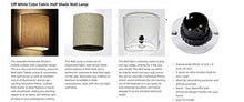 Load image into Gallery viewer, Craftter Elegant Half Shade Wall Lamp Fixture with Rich Beige Fabric. Fancy Wall Lights and Lamps for Home Decoration Indoor and Outdoor - Home Decor Lo
