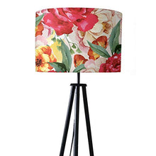 Load image into Gallery viewer, Nutcase NC-SP-TRIPODLMP-0031-NEW 40-Watt Tripod Floor Lamp with Fabric Shade (Floral Colors, Round) - Home Decor Lo