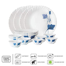 Load image into Gallery viewer, Larah By Borosil Ageria Opalware Dinner Set, 14-Pieces, White - Home Decor Lo