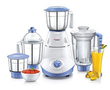 Load image into Gallery viewer, Prestige Iris 750 Watt Mixer Grinder with 3 Stainless Steel Jar + 1 Juicer Jar (White and Blue) - Home Decor Lo