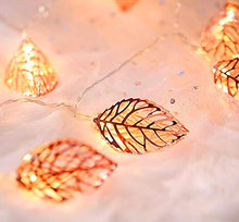 Load image into Gallery viewer, Ascension 16 Led 5 Meter Golden Metal Leaf Copper String Fairy Light for Home,Office, Diwali, Eid & Christmas Decoration Yellow - Home Decor Lo