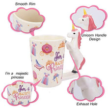 Load image into Gallery viewer, BonZeal 3D Ceramic Majestic Princess Unicorn Horse Mug Coffee Tea Mug 1 Piece 350 ml - Home Decor Lo
