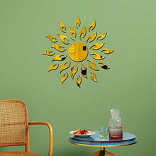 Load image into Gallery viewer, Bikri Kendra - Sun Golden - 3D Acrylic Decorative Mirror Wall Stickers - Home Decor Lo