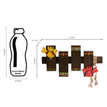 Load image into Gallery viewer, ExclusiveLane 'Birds On Planks' Warli Handpainted Wall Keyholder & Home Decorative Key Holders (6 Hooks) - Keychain Holder Key Hangers Key Stand & Wall Hanging Wooden Key Holder for Wall - Home Decor Lo