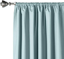 Load image into Gallery viewer, AmazonBasics Room - Darkening Blackout Curtain Set - 245 GSM - 42" x 84", Seafoam Green - Home Decor Lo