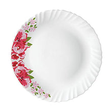 Load image into Gallery viewer, Larah by Borosil Rose Red Silk Series Opalware Dinner Set, 35 Pieces, White - Home Decor Lo