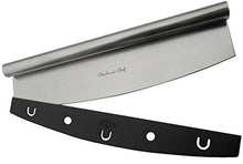 Load image into Gallery viewer, Checkered Chef Pizza Cutter Sharp Rocker Blade With Cover. Heavy Duty Stainless Steel. Best Way To Cut Pizzas And More. Dishwasher Safe. - Home Decor Lo