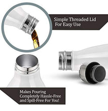 Load image into Gallery viewer, Milton Duo DLX 1000 Thermosteel 24 Hours Hot and Cold Water Bottle, 1 Litre, White - Home Decor Lo