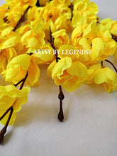 Load image into Gallery viewer, ARTSY Artificial Flowers for Home Decoration Cherry Blossom Bunch (Yellow), 1 Piece, Home Decor| VASE NOT Included| - Home Decor Lo