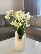 Load image into Gallery viewer, Fourwalls Artificial decorative Lily Flower Bunches (21 Flower, 60 cm Tall, White) - Home Decor Lo