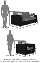 Load image into Gallery viewer, Adorn India Rio Highback 3-1-1 5 Seater Sofa Set (Black & Grey) - Home Decor Lo