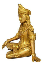 Load image into Gallery viewer, Aone India Sitting God Indra Dev Brass Statue Height-5.75" X Width 5.75" | Home Decor - Home Decor Lo