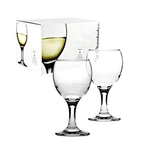Pasabahce Bistro Mini Wine and Champagne Glasses 6 Pieces - 5.75 Oz Each - Home Decor Lo