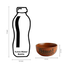 Load image into Gallery viewer, ExclusiveLane Warli Hand-Painted Kitchen Ceramic Soup Bowls with Spoons (Set of 2, 380 ML, Dishwasher & Microwave Safe) - Home Decor Lo