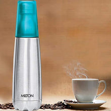 Load image into Gallery viewer, Milton Vertex -500 Thermosteel Water Bottle with Unbreakable Blue Tumbler, 500 ml, Blue - Home Decor Lo