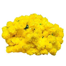 Load image into Gallery viewer, Krisah Artificial Marigold Fluffy Flowers Garland/Genda Phool Ladi-5 FT for Decoration (Yellow, 5) - Home Decor Lo